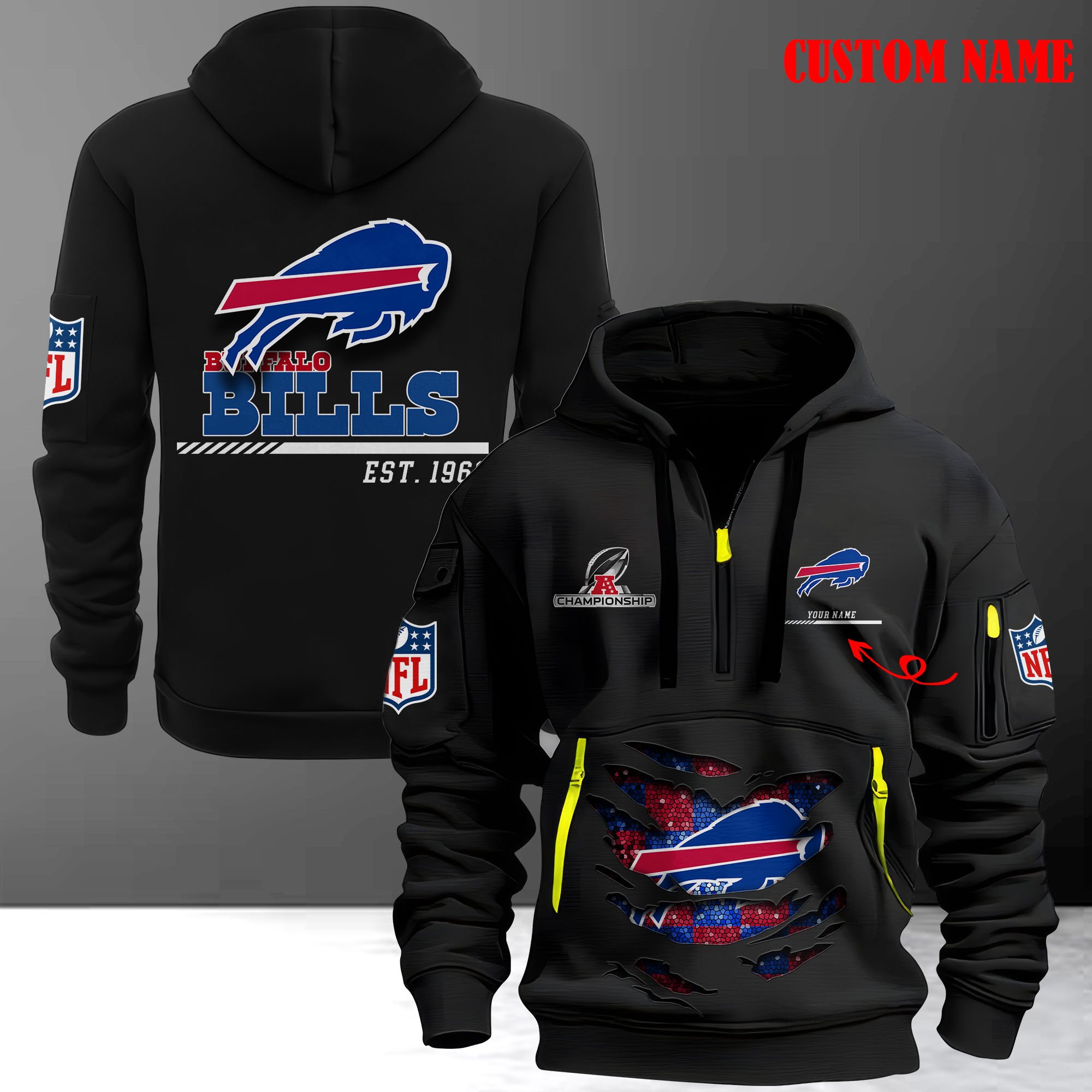 Buffalo Bills Hoodie Custom 59965